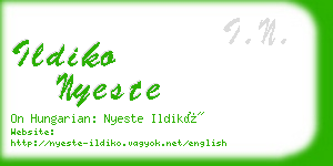 ildiko nyeste business card